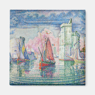 Paul Signac - Entrance of La Rochelle Harbour Magnet