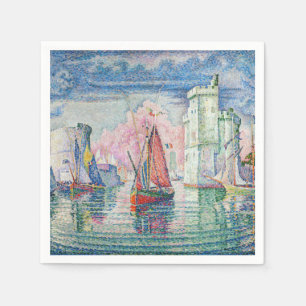 Paul Signac - Entrance of La Rochelle Harbour Napkin
