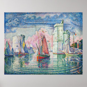Paul Signac - Entrance of La Rochelle Harbour Poster