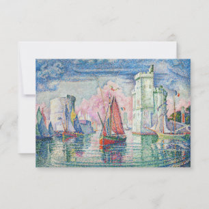 Paul Signac - Entrance of La Rochelle Harbour Thank You Card