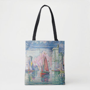 Paul Signac - Entrance of La Rochelle Harbour Tote Bag