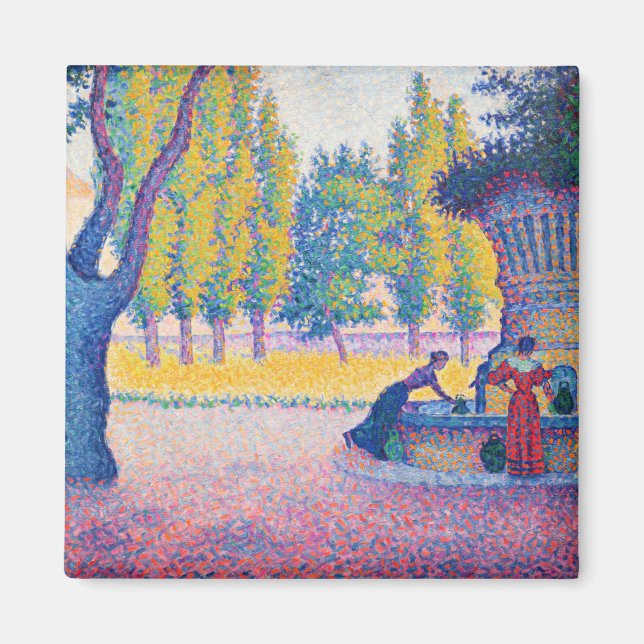 Paul Signac - Fountain des Lices, Saint-Tropez Magnet (Front)