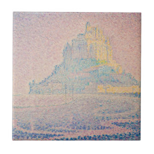 Paul Signac - Mont Saint Michel, Fog and Sun Ceramic Tile