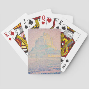Paul Signac - Mont Saint Michel, Fog and Sun Playing Cards