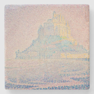 Paul Signac - Mont Saint Michel, Fog and Sun Stone Coaster