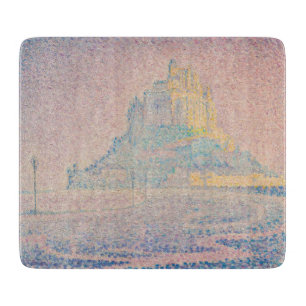 Paul Signac - Mount Saint Michel Fog and Sun Cutting Board