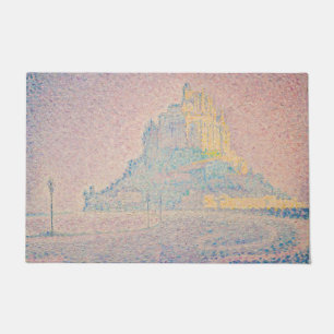 Paul Signac - Mount Saint Michel Fog and Sun Doormat