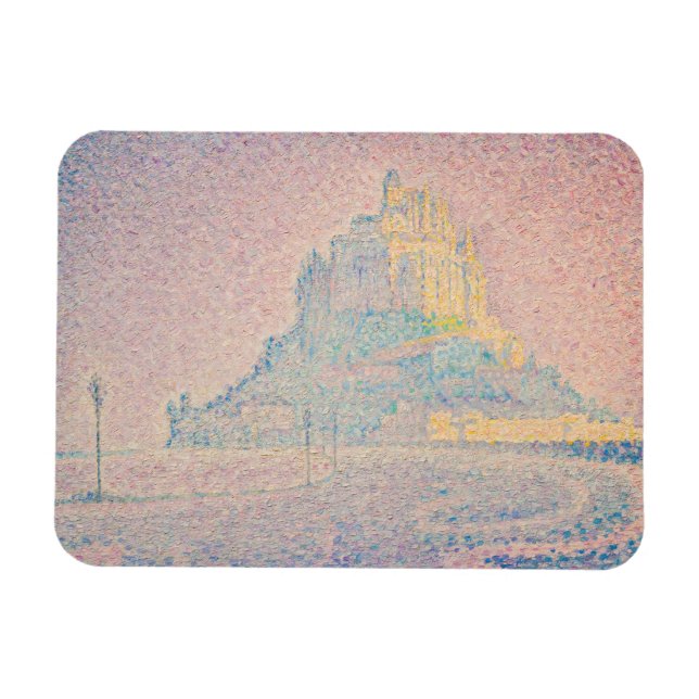 Paul Signac - Mount Saint Michel Fog and Sun Magnet (Horizontal)