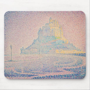 Paul Signac - Mount Saint Michel Fog and Sun Mouse Pad