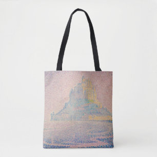 Paul Signac - Mount Saint Michel Fog and Sun Tote Bag