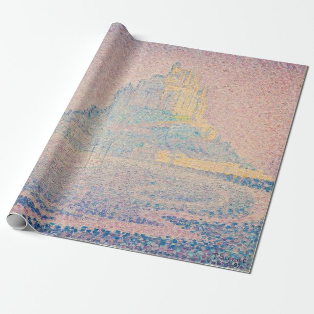 Paul Signac - Mount Saint Michel Fog and Sun Wrapping Paper (Unrolled)