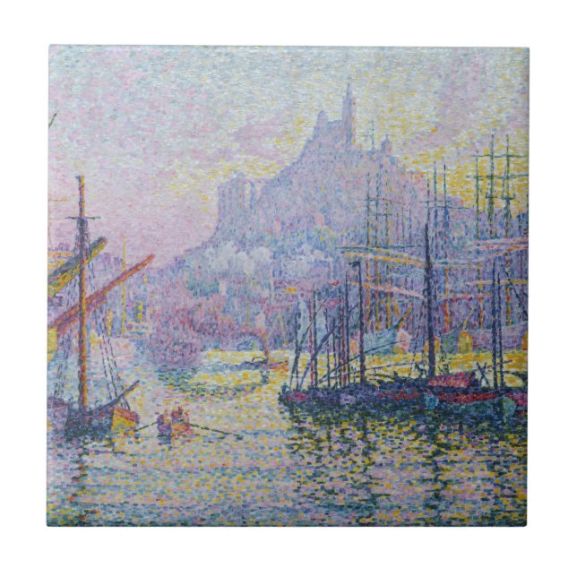 Paul Signac - Notre-Dame-de-la-Garde, Marseille Ceramic Tile (Front)