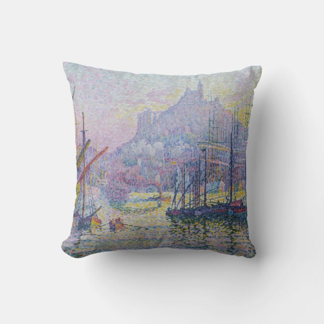 Paul Signac - Notre-Dame-de-la-Garde, Marseille Cushion (Front)