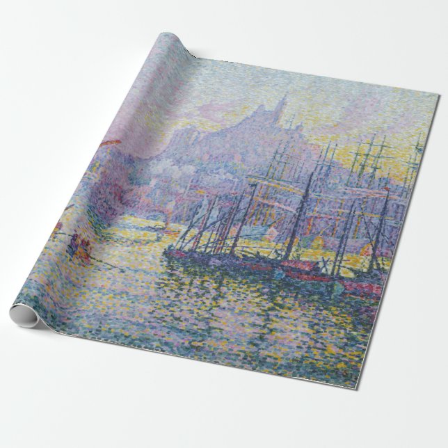 Paul Signac - Notre-Dame-de-la-Garde, Marseille Wrapping Paper (Unrolled)