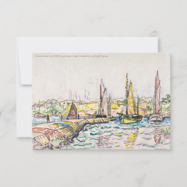 Paul Signac-Petit Andely-The River Bank 1920-1929  Announcement (Front)