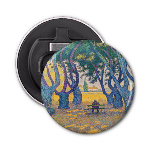Paul Signac - Place des Lices, Saint-Tropez Bottle Opener (Front)