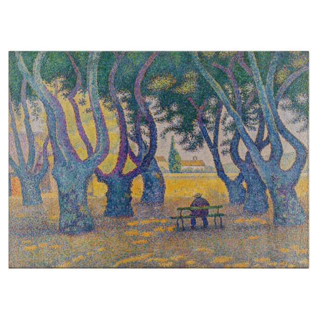 Paul Signac - Place des Lices, Saint-Tropez Cutting Board (Front)
