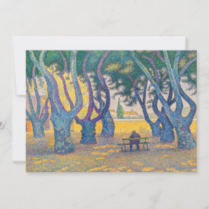 Paul Signac - Place des Lices, Saint-Tropez Invitation