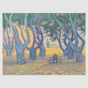 Paul Signac - Place des Lices, Saint-Tropez Tissue Paper