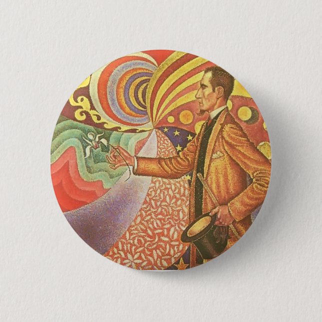 Paul Signac- Portrait of Felix Feneon 6 Cm Round Badge (Front)