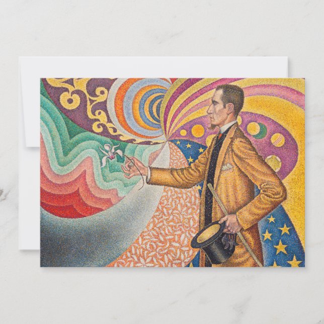 Paul Signac - Portrait of M Felix Feneon, Opus 217 Thank You Card (Front)