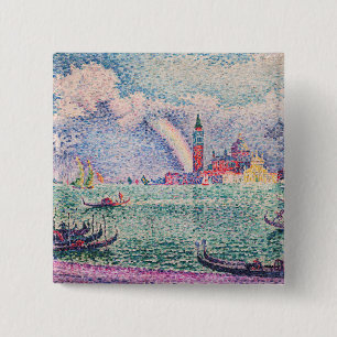 Paul Signac - Rainbow, Venice 15 Cm Square Badge