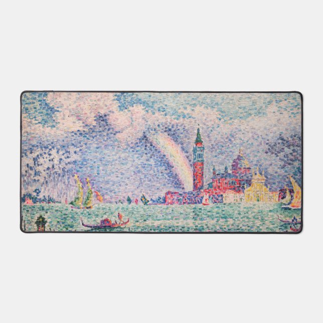 Paul Signac - Rainbow, Venice Desk Mat (Front)
