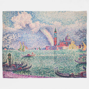 Paul Signac - Rainbow, Venice Fleece Blanket
