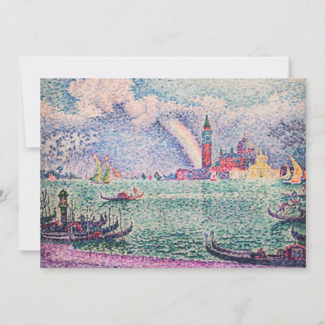 Paul Signac - Rainbow, Venice Invitation (Front)