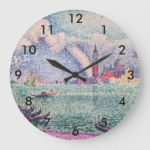 Paul Signac - Rainbow, Venice Large Clock