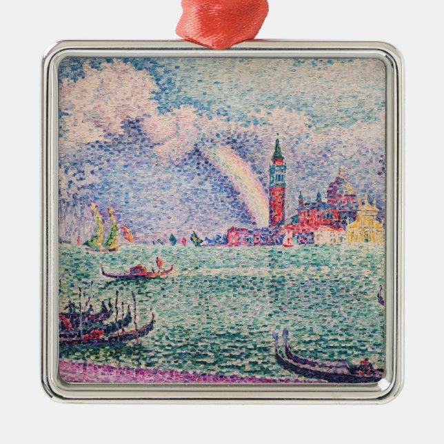 Paul Signac - Rainbow, Venice Metal Ornament (Front)