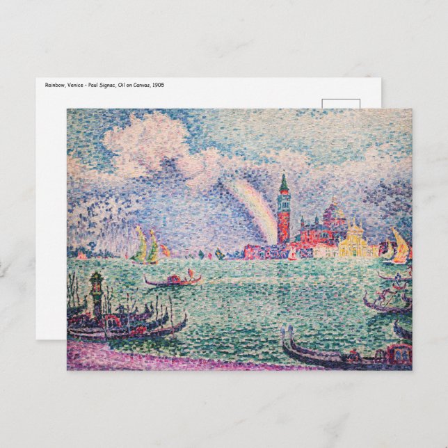 Paul Signac - Rainbow, Venice Postcard (Front/Back)