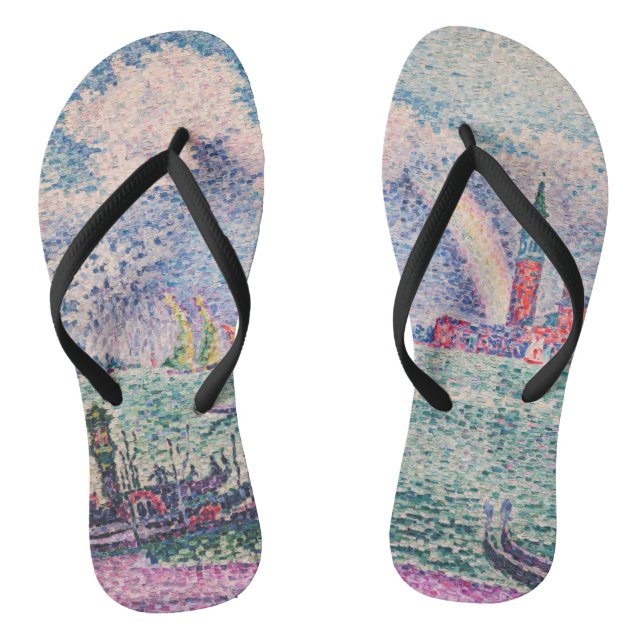 Paul Signac - Rainbow, Venice Thongs (Footbed)