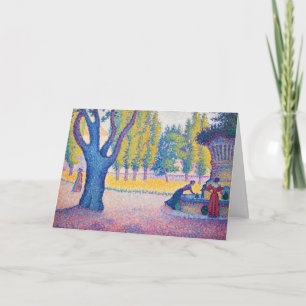 Paul Signac - Saint-Tropez, Fontaine des Lices Card