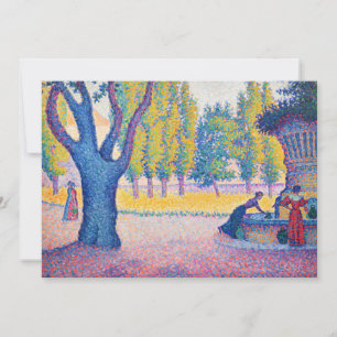 Paul Signac - Saint-Tropez, Fontaine des Lices Invitation