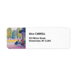 Paul Signac - Saint-Tropez, Fontaine des Lices Return Address Label