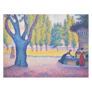 Paul Signac - Saint-Tropez, Fontaine des Lices Tablecloth