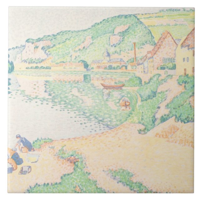 Paul Signac - The Andelys Ceramic Tile (Front)