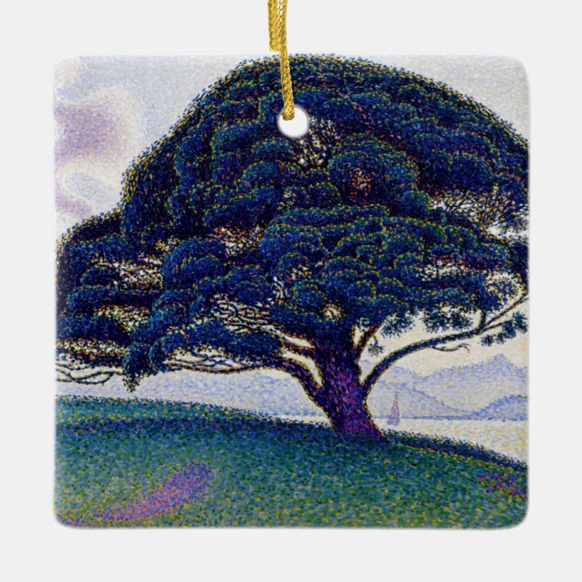 Paul Signac - The Bonaventure Pine Ceramic Ornament (Front)