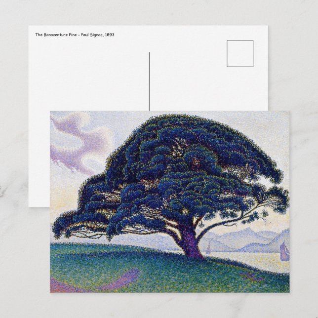 Paul Signac - The Bonaventure Pine Postcard (Front/Back)