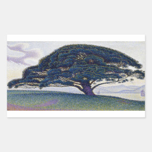 Paul Signac - The Bonaventure Pine Rectangular Sticker