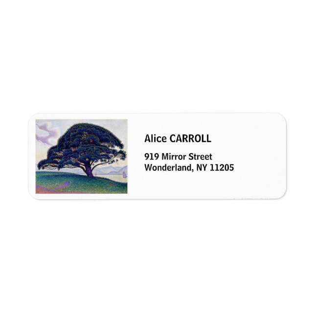 Paul Signac - The Bonaventure Pine Return Address Label (Front)