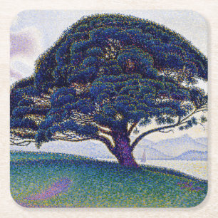 Paul Signac - The Bonaventure Pine Square Paper Coaster