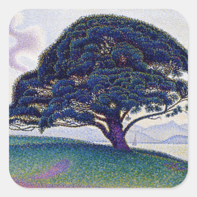 Paul Signac - The Bonaventure Pine Square Sticker (Front)