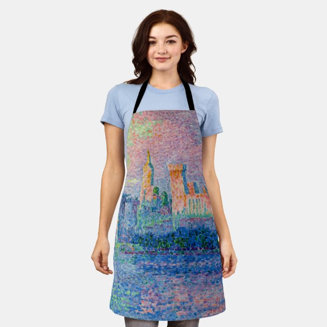 Paul Signac - The Papal Palace, Avignon Apron (Worn)