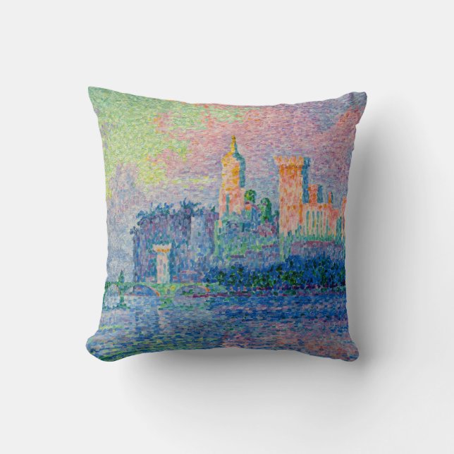 Paul Signac - The Papal Palace, Avignon Cushion (Front)
