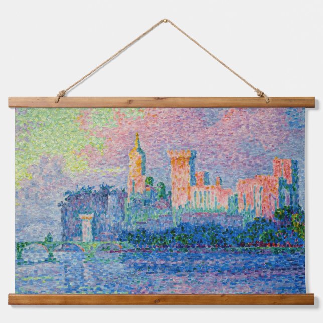 Paul Signac - The Papal Palace, Avignon Hanging Tapestry (Front)