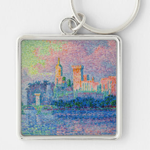 Paul Signac - The Papal Palace, Avignon Key Ring