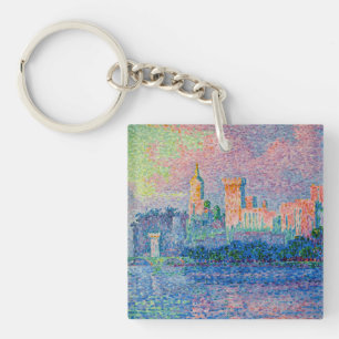 Paul Signac - The Papal Palace, Avignon Key Ring