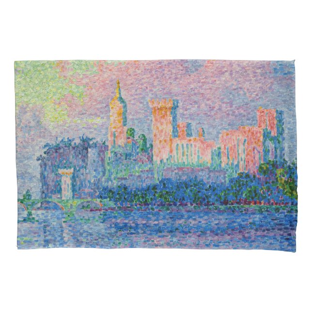Paul Signac - The Papal Palace, Avignon Pillowcase (Front)